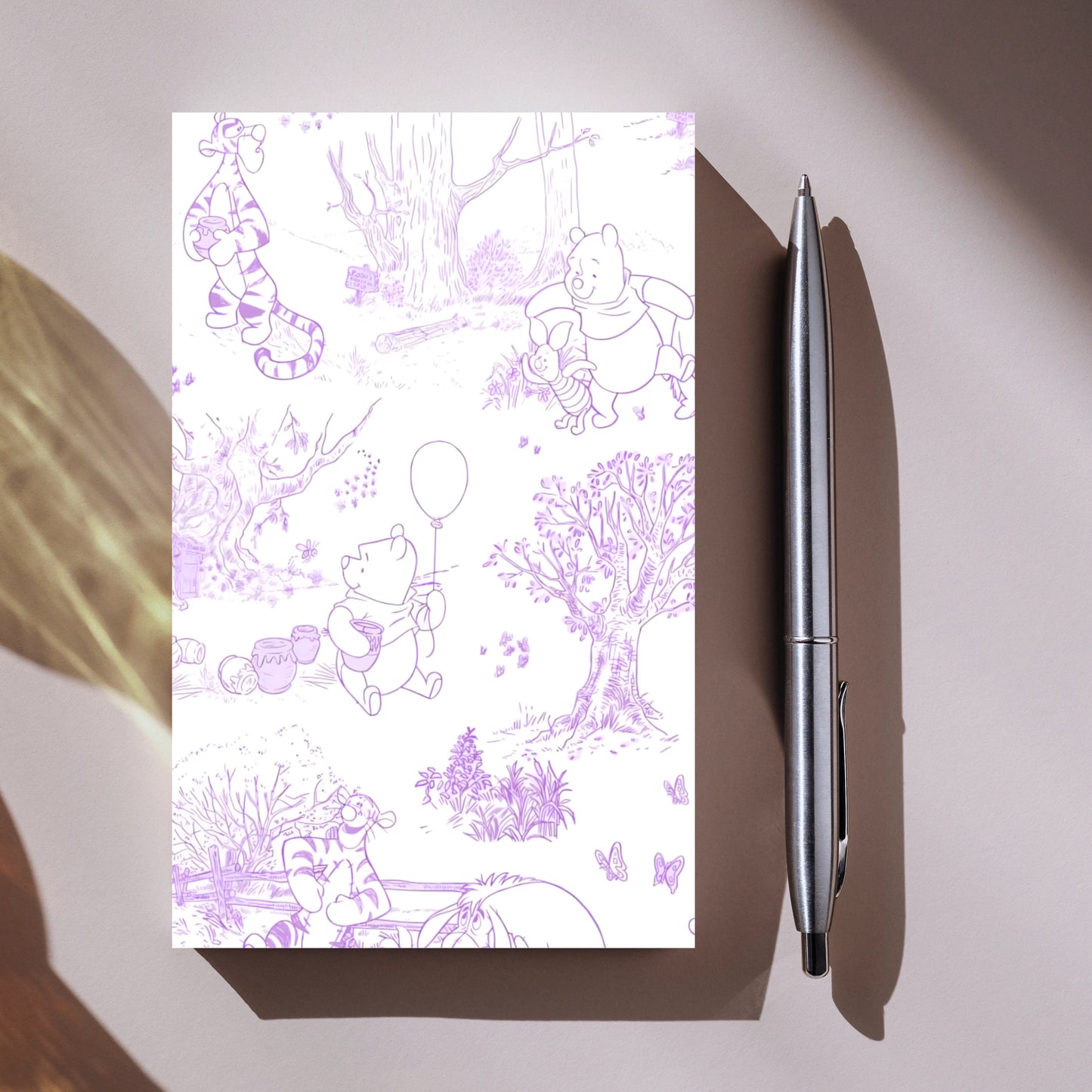 Pooh Bear Purple Scenery