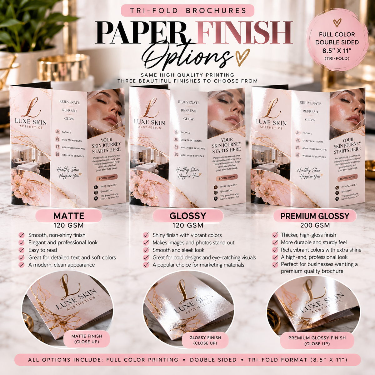 Custom Tri-Fold Brochures