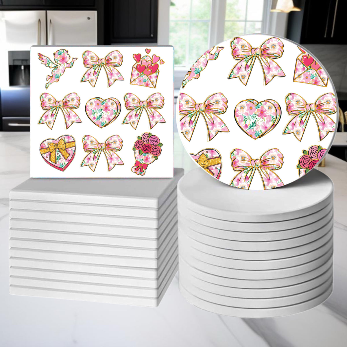 Flowery Bows & Hearts