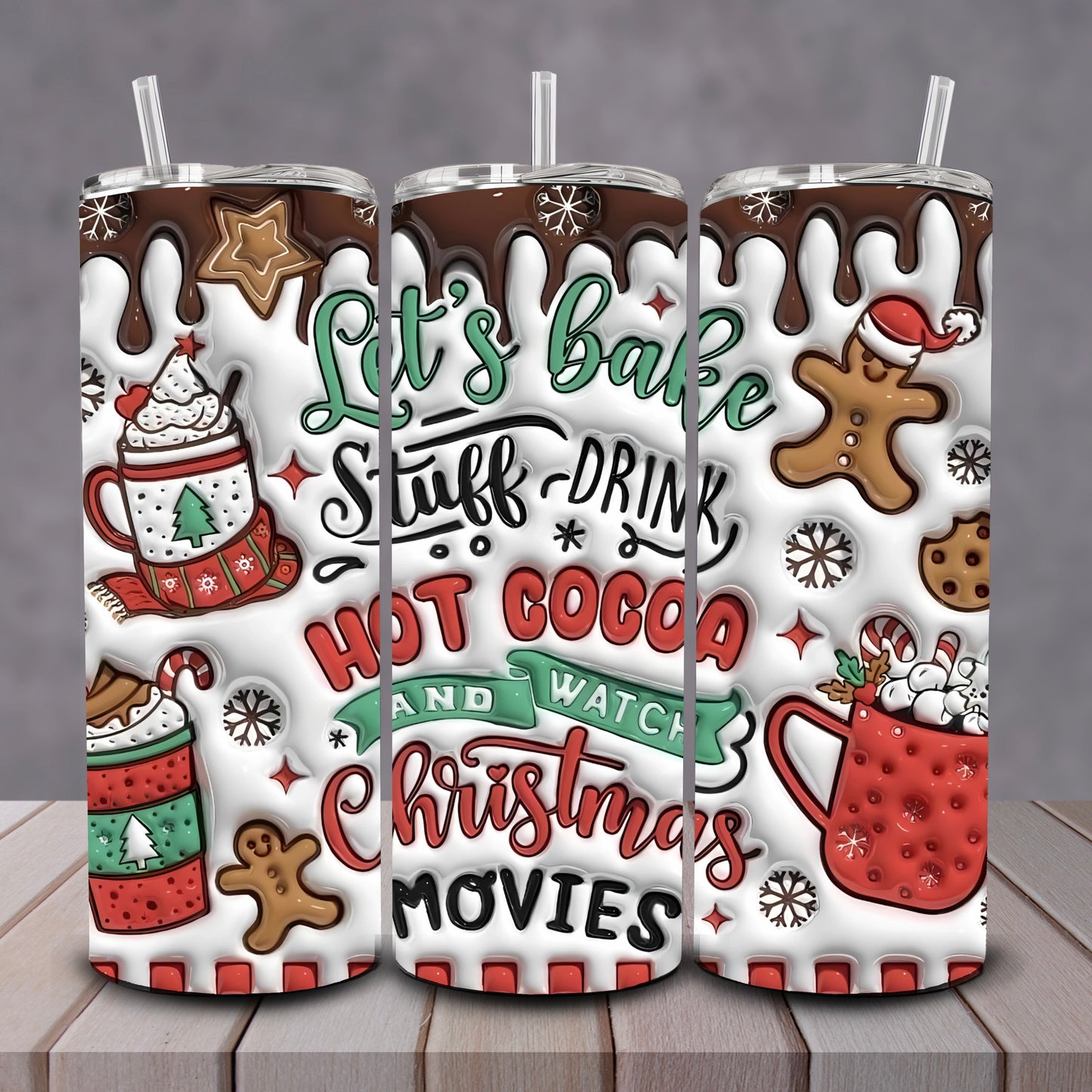 3D Lets Bake Tumbler