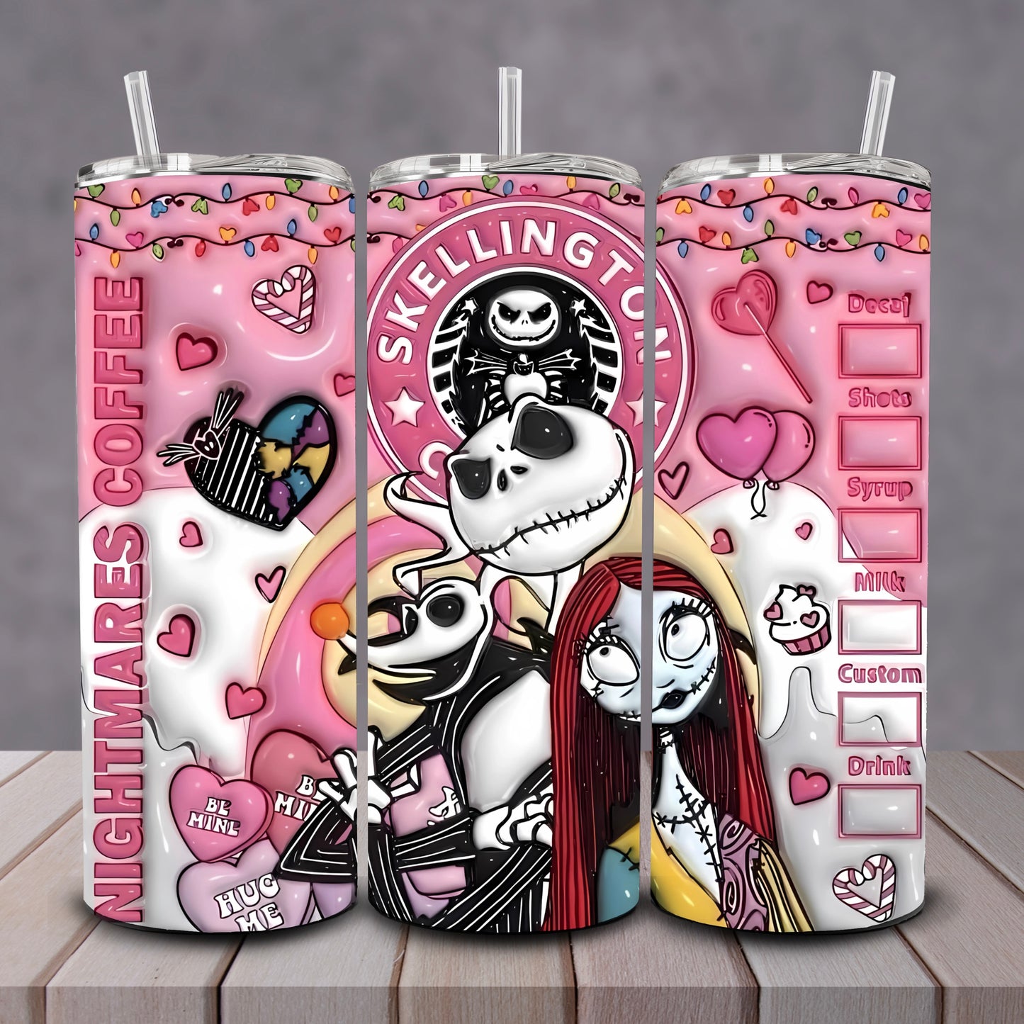 Be Mine Skeleton Tumbler