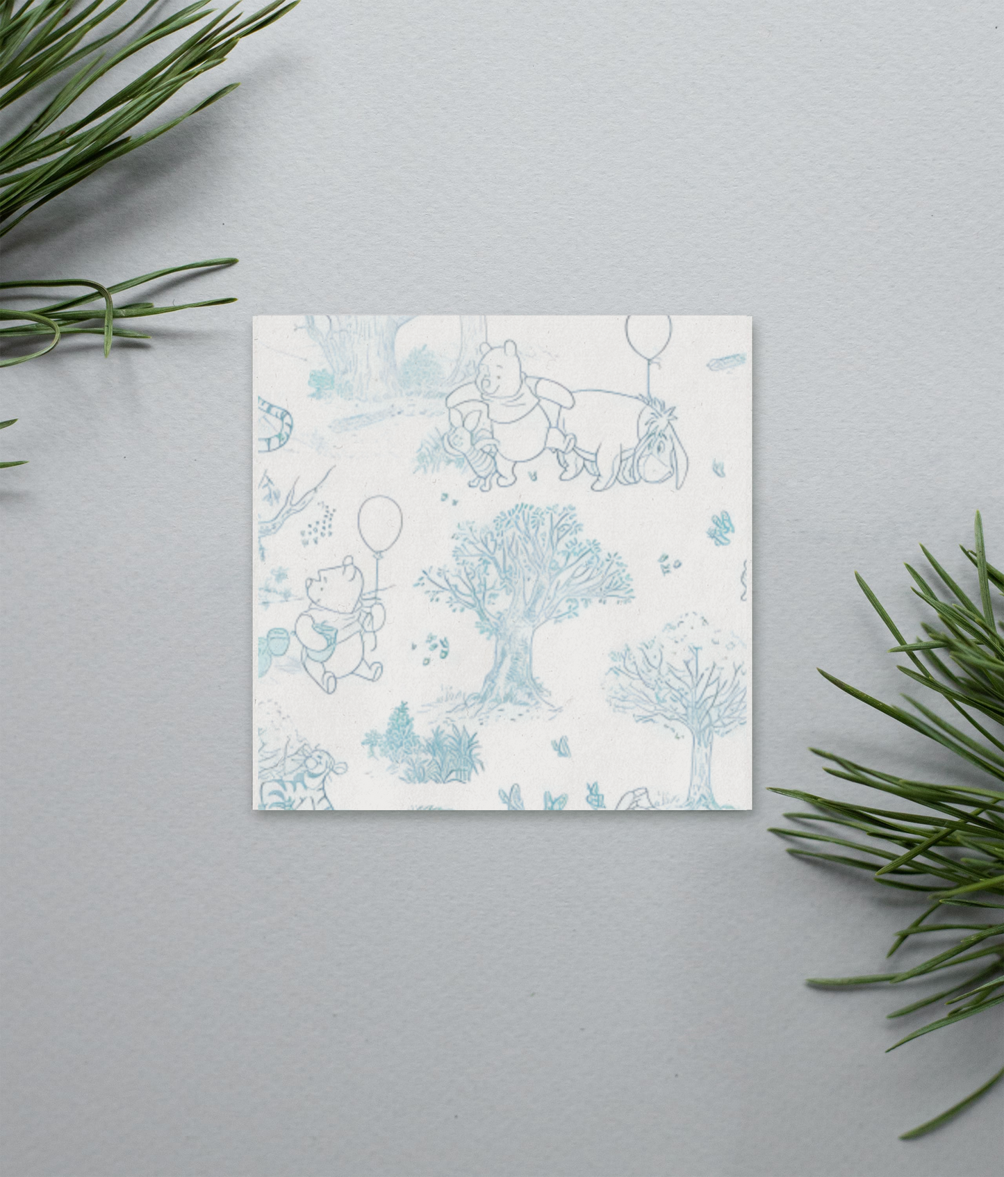 Pooh Bear Blue Scenery