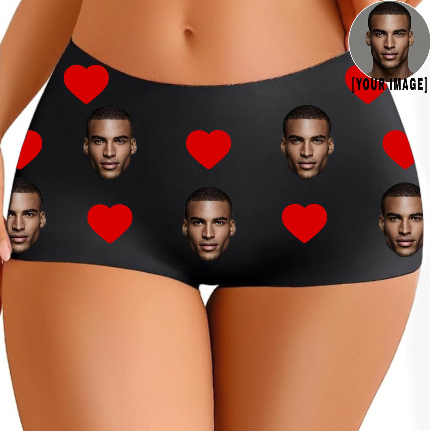 Face Underwear Love Heart