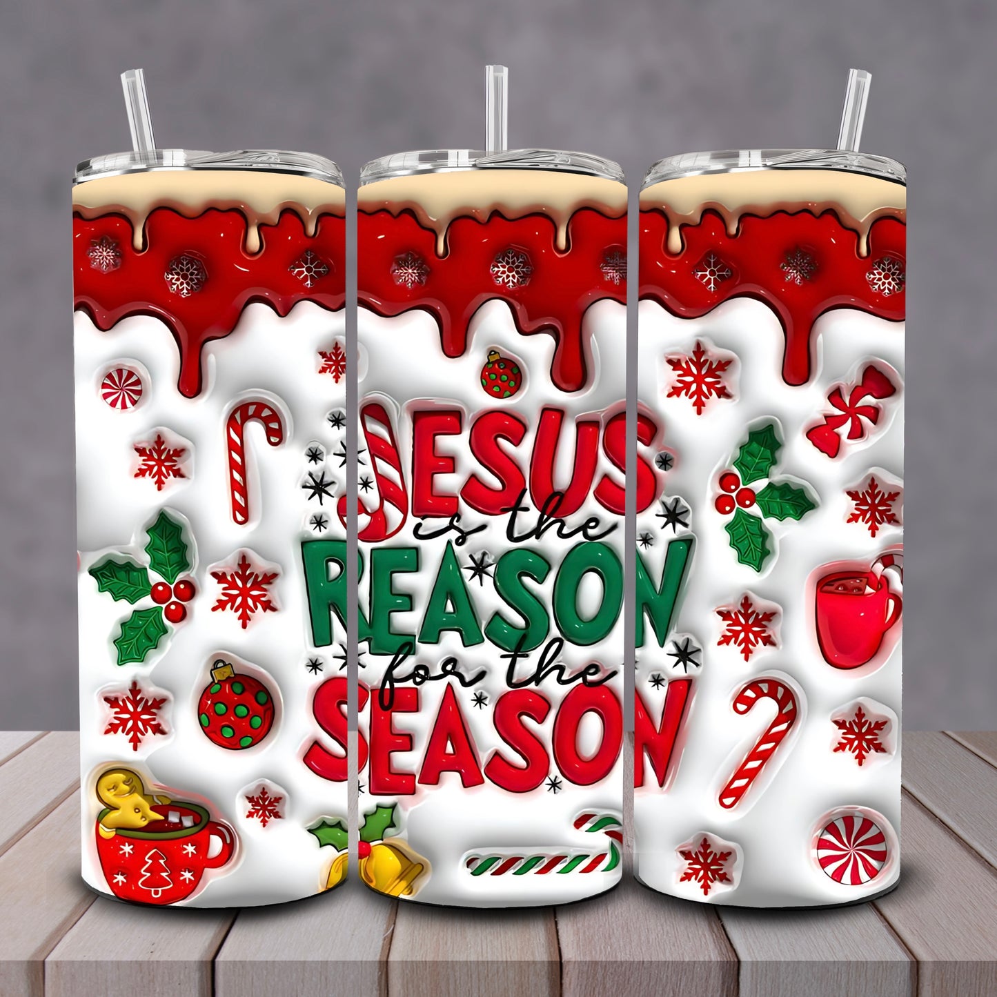 3D Jesus Is The Reason Tumbler