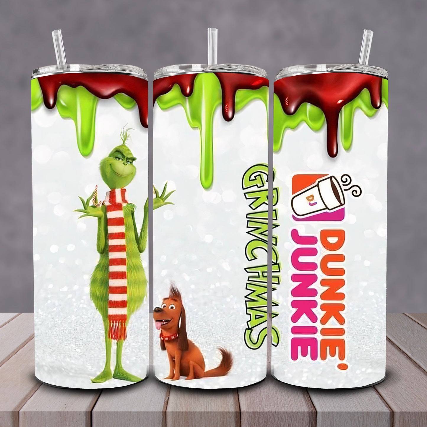 Dunkin Junkie Grinchmas Tumbler