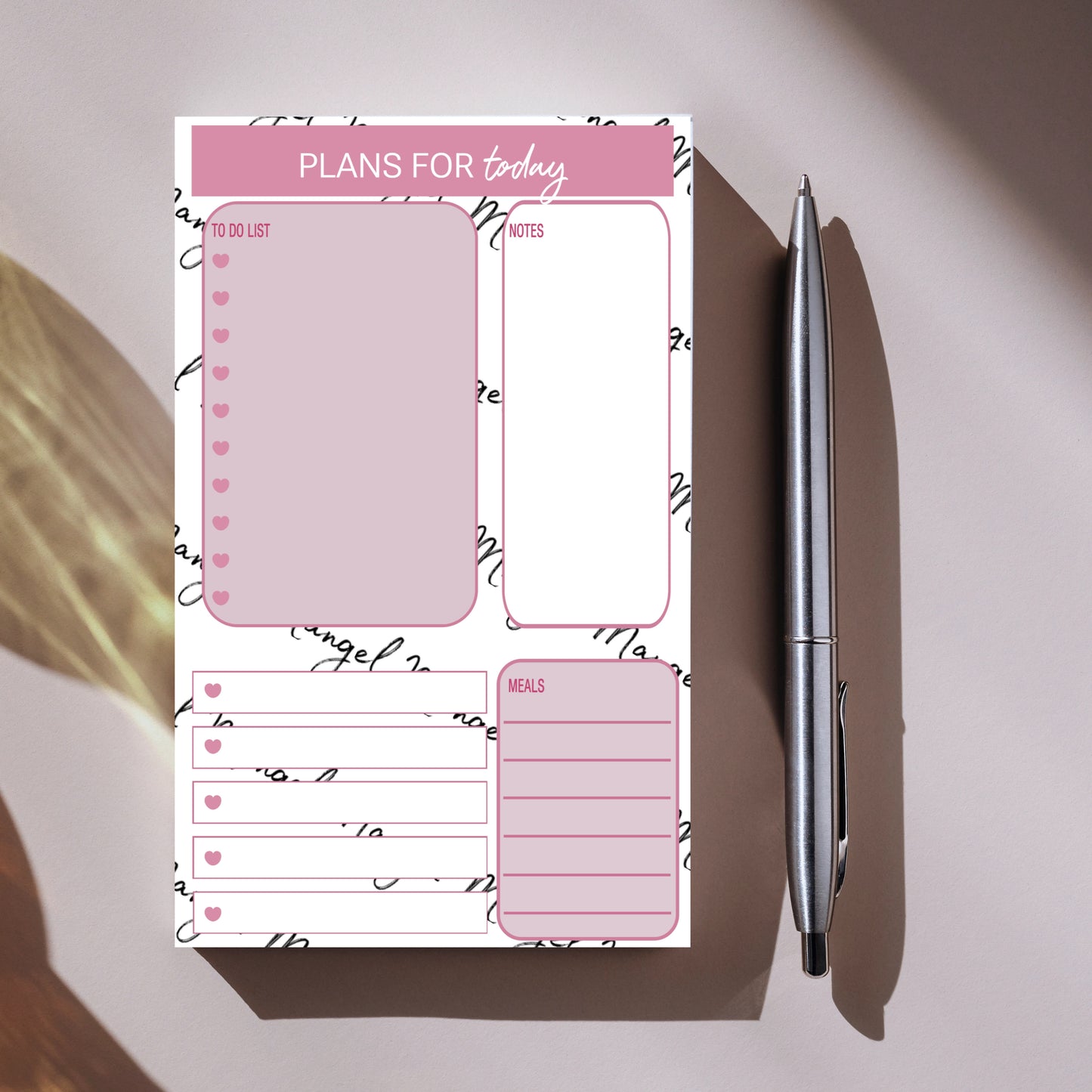 Mangel Signiture Notepad