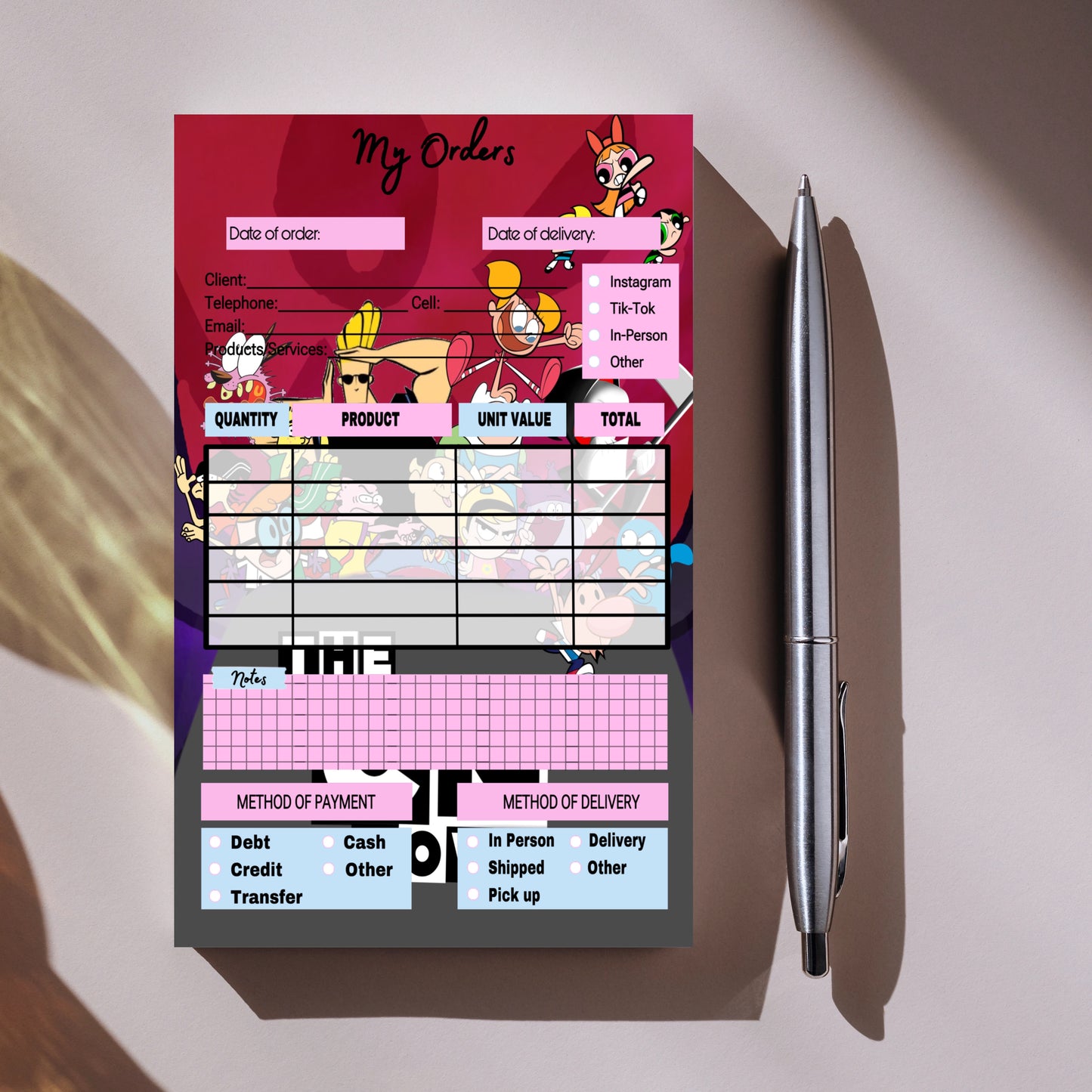 The CN Order Notepad