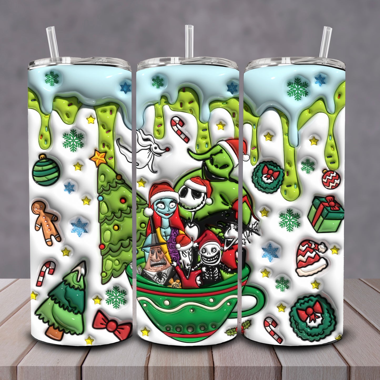 3D Nightmare Before Christmas Tumbler