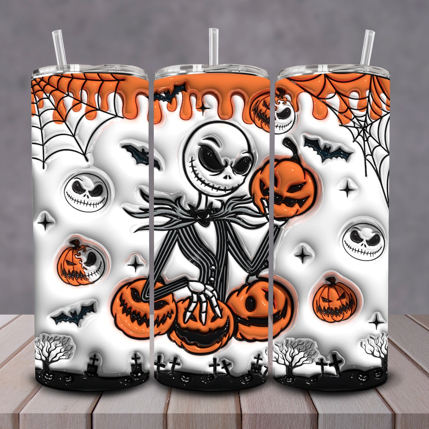 3D Pumkin Jack Tumbler