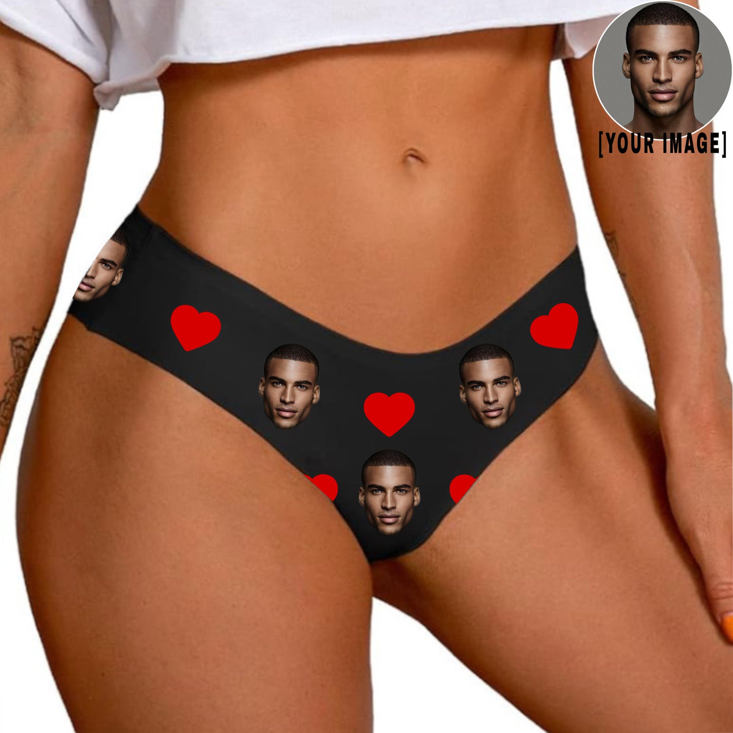 Face Underwear Love Heart