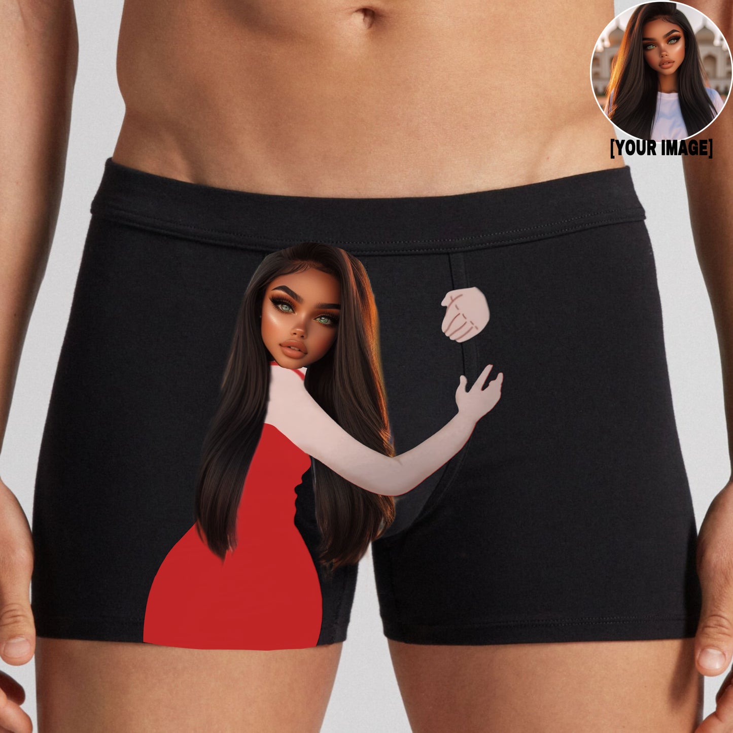 Face On Body Boxer Shorts