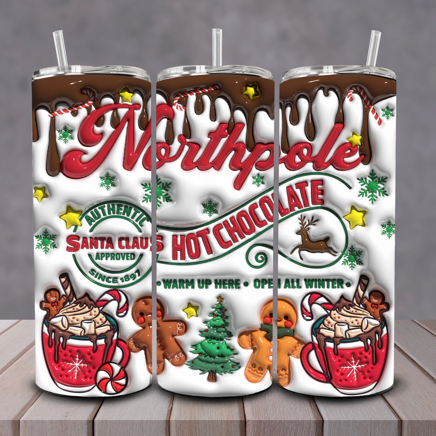 3D Hot Chocolate Tumbler
