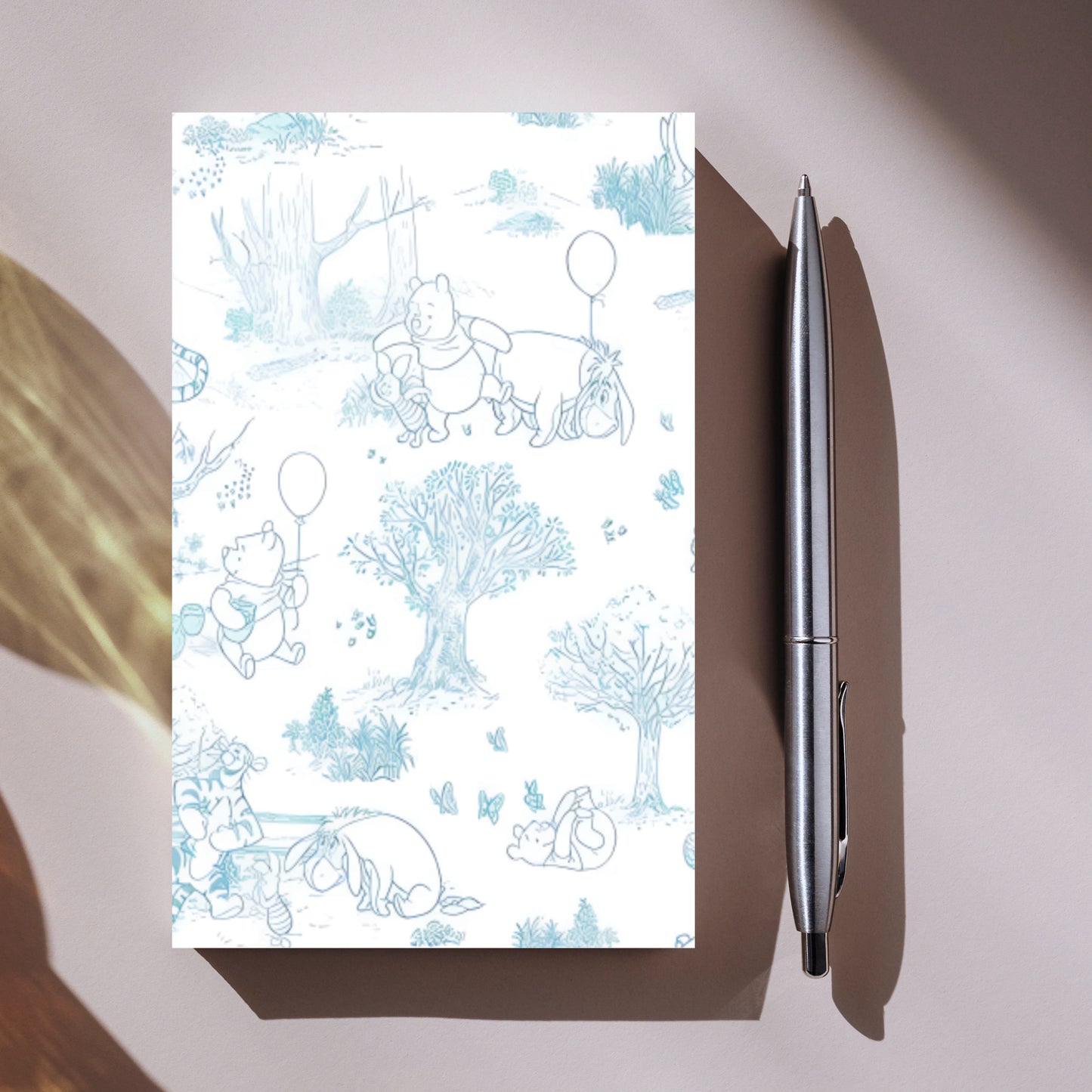 Pooh Bear Blue Scenery