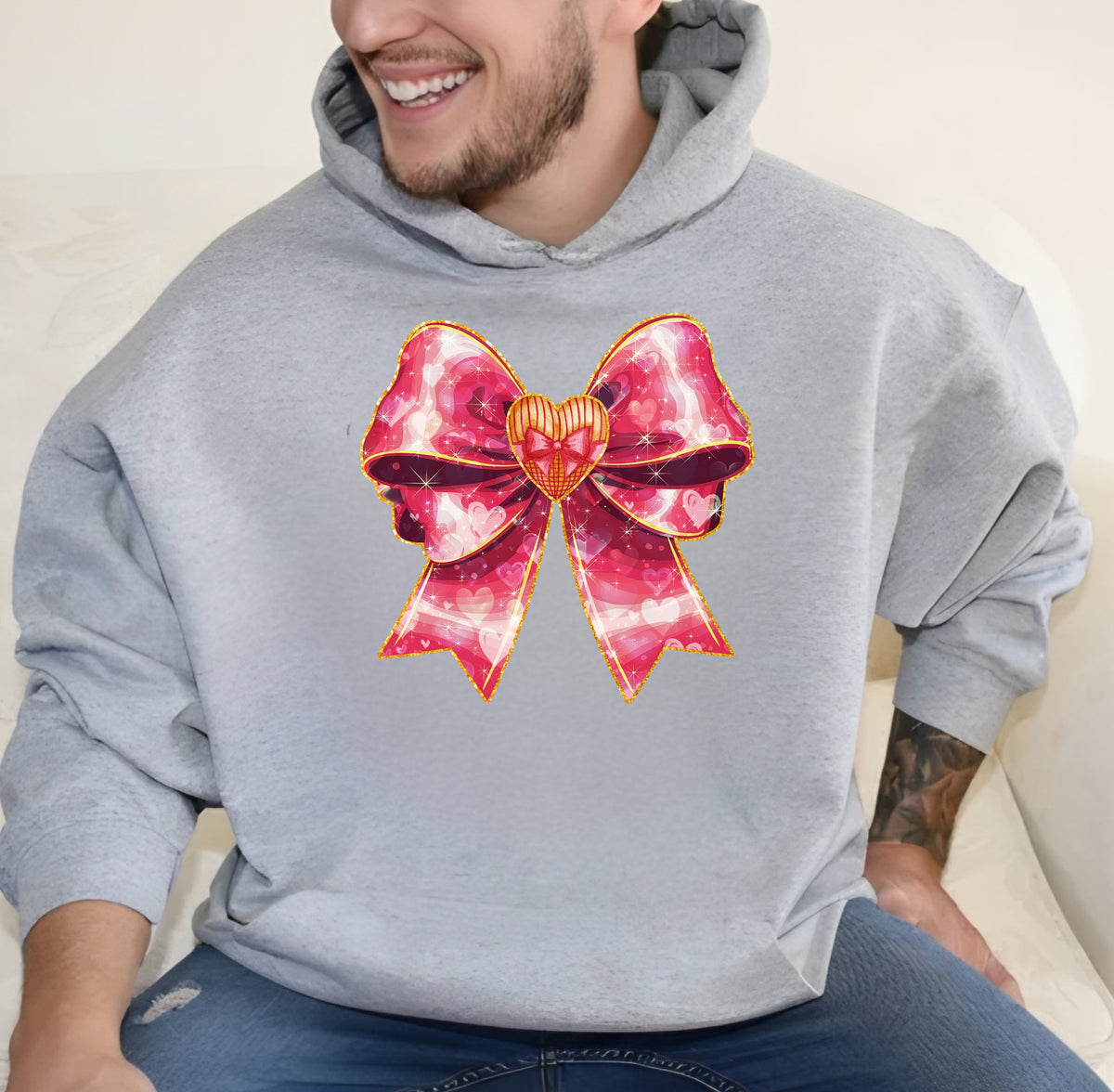 Loaded Hearts Bow