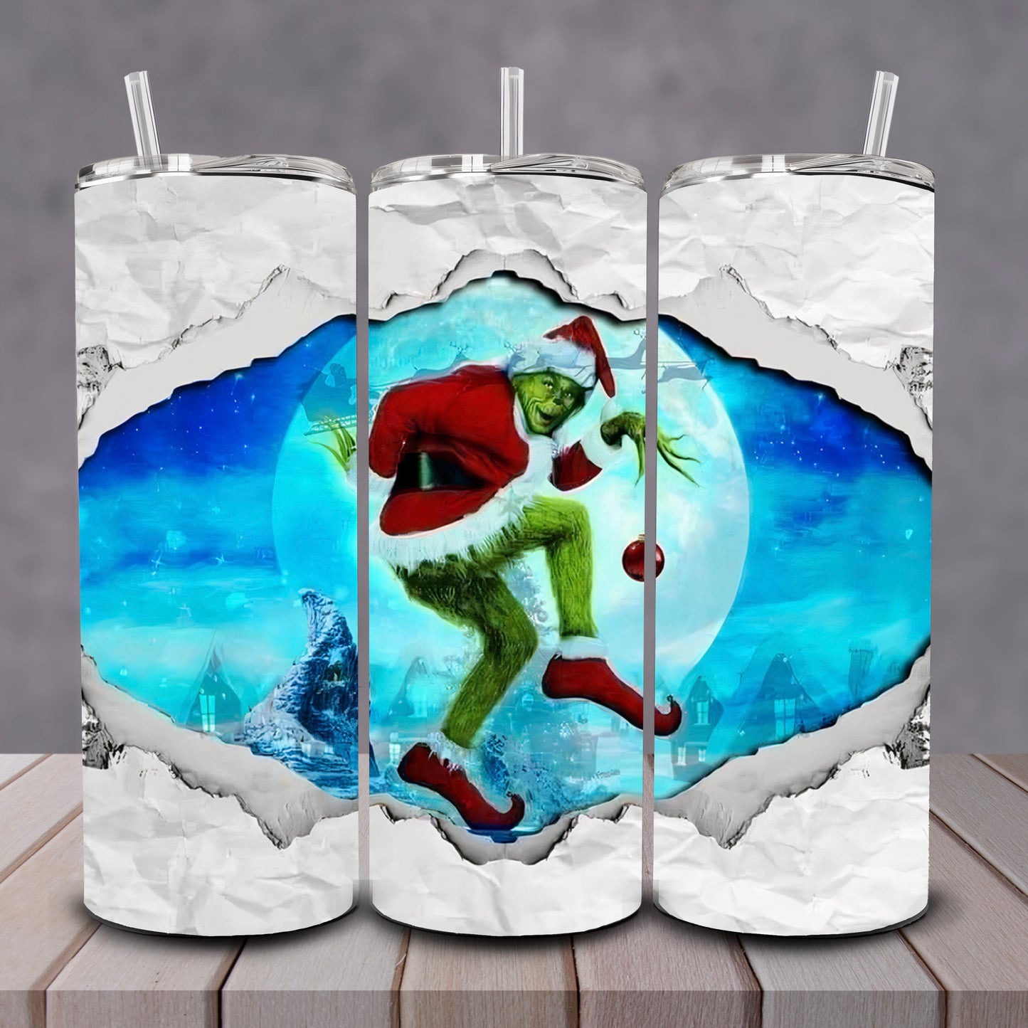 Ripped Grinch Tumbler