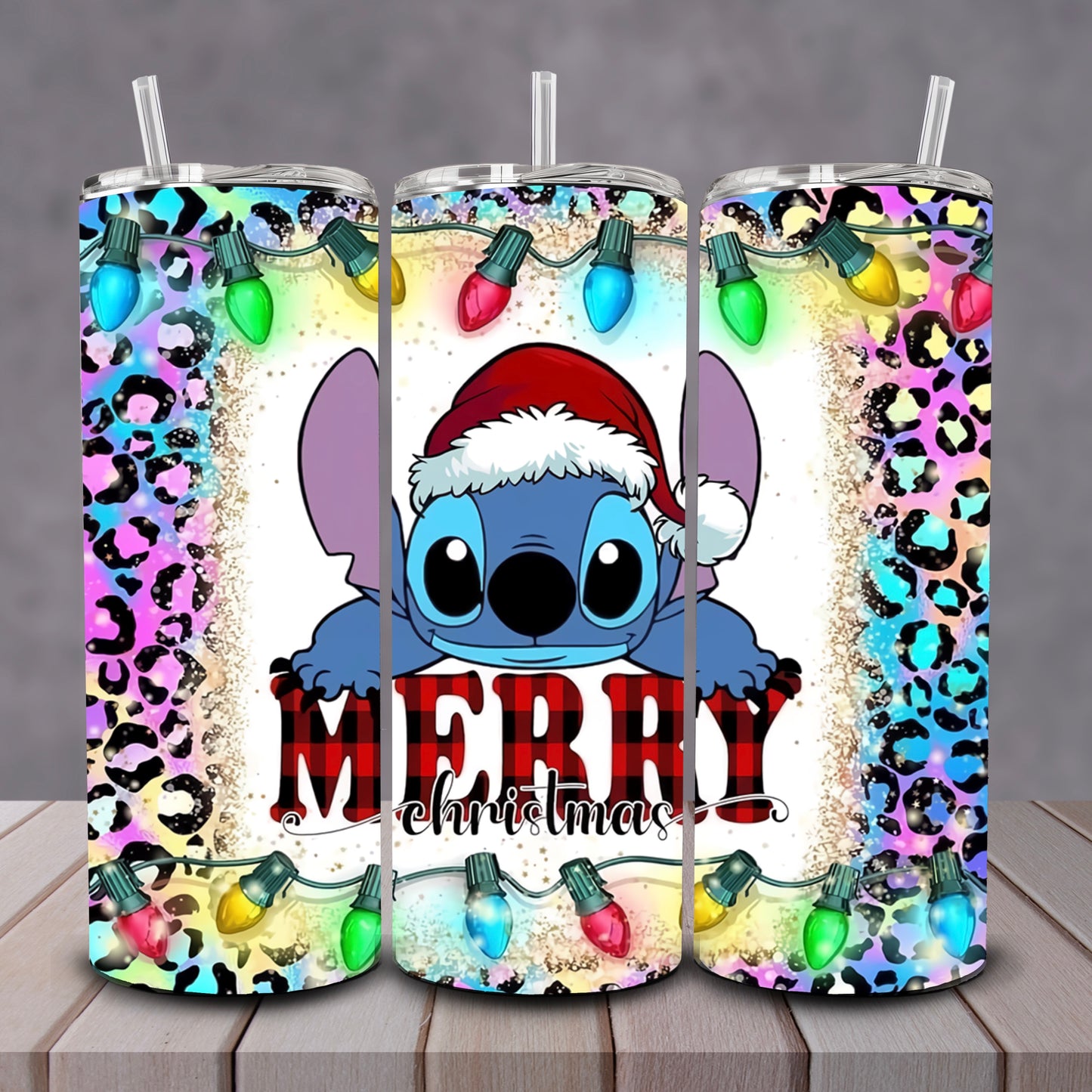 Stitch Merry Cheetah Tumbler