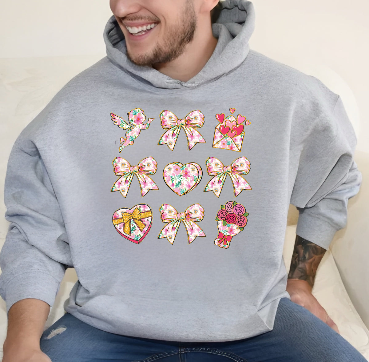 Flowery Bows & Hearts