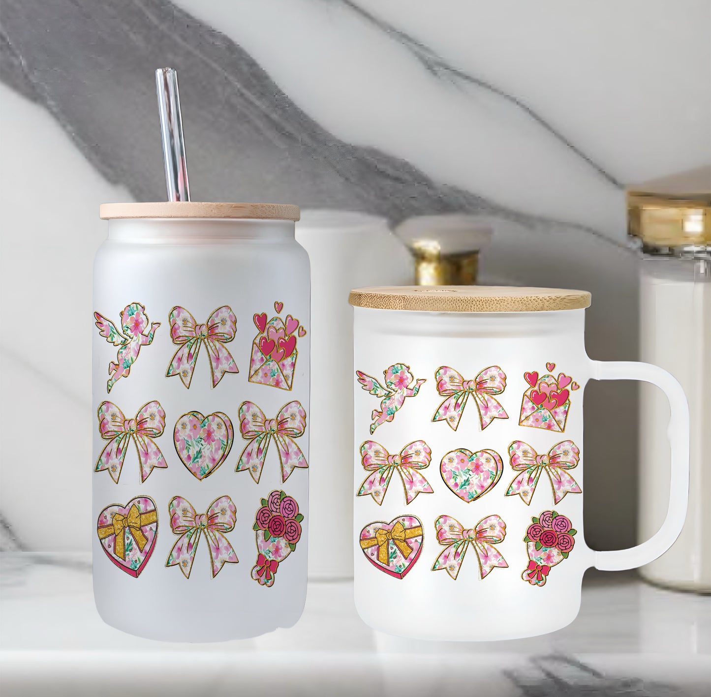 Flowery Bows & Hearts