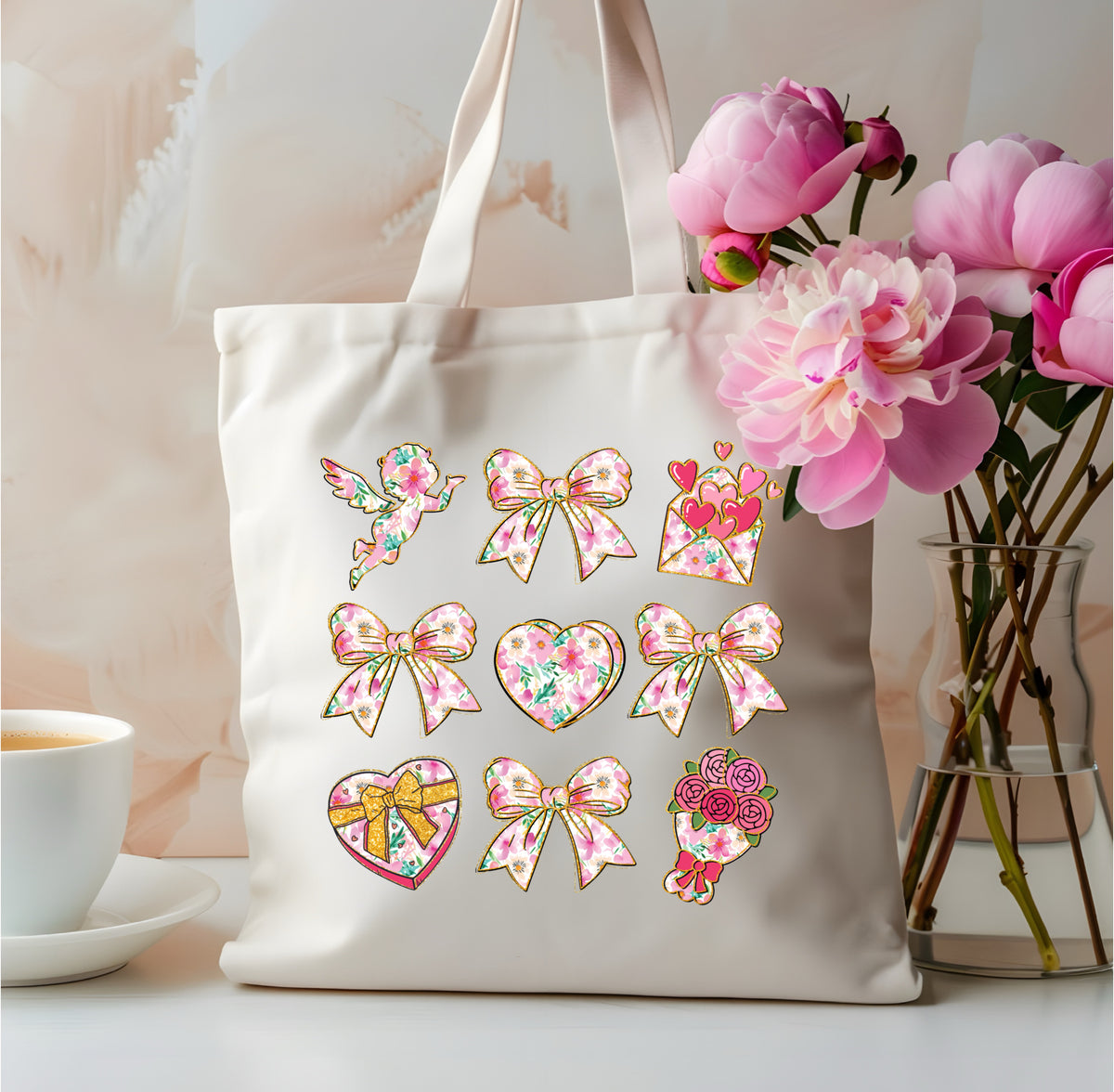 Pink Bows & Hearts
