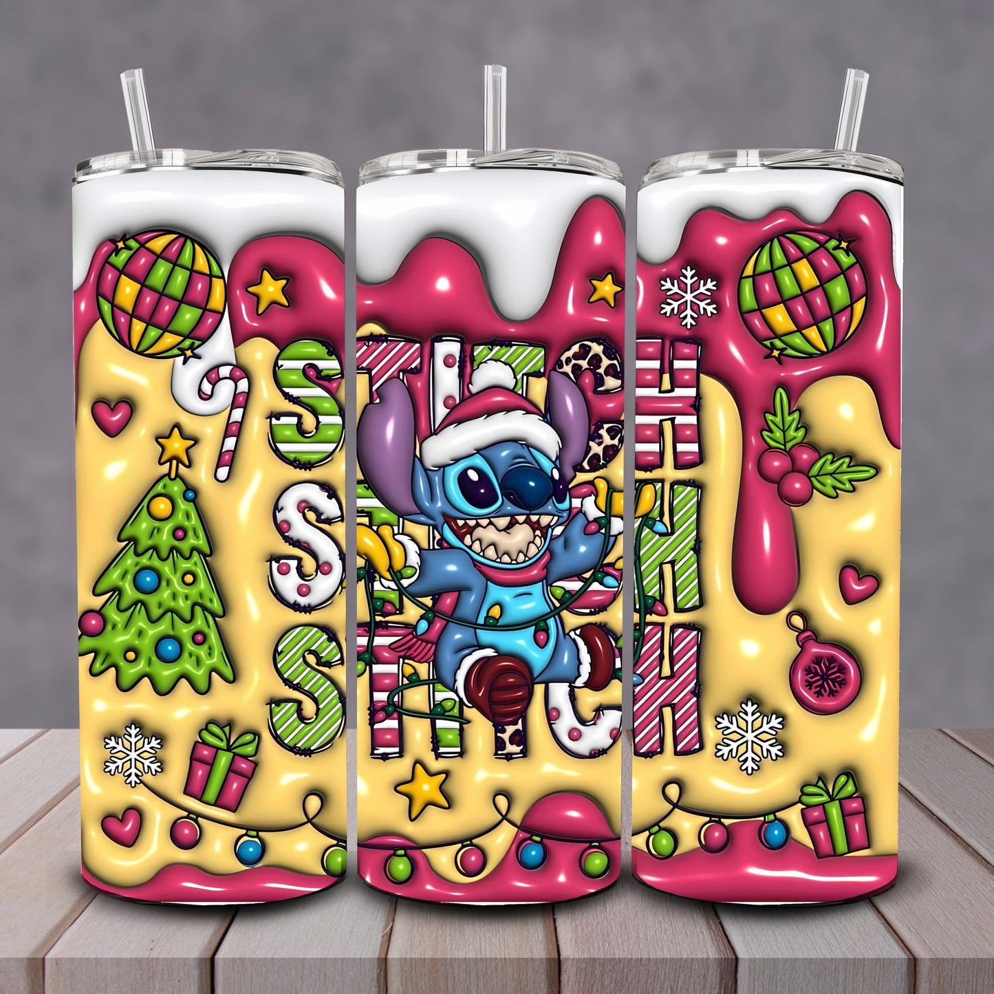 3D Stitch Disco Tumbler