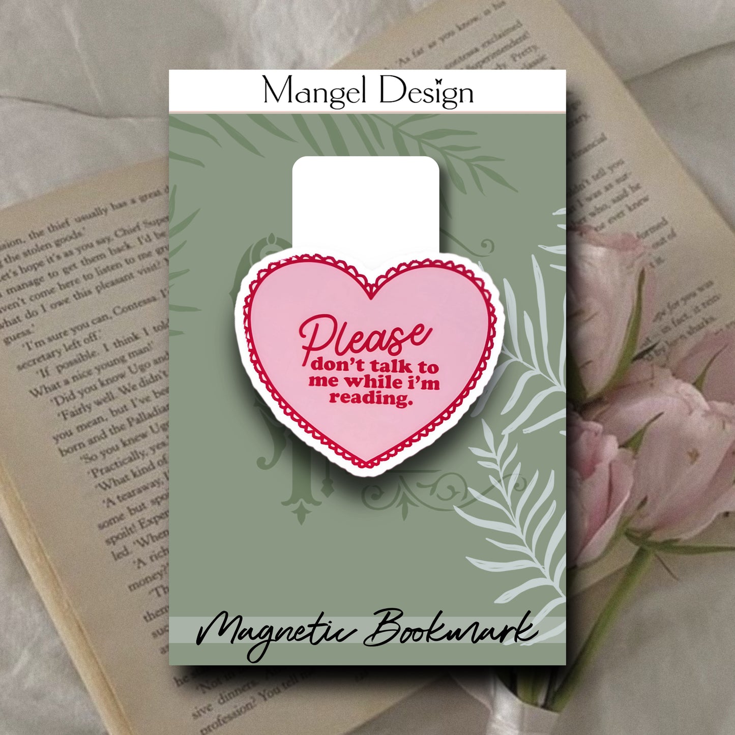 Please Don’t Talk Magnetic Bookmark