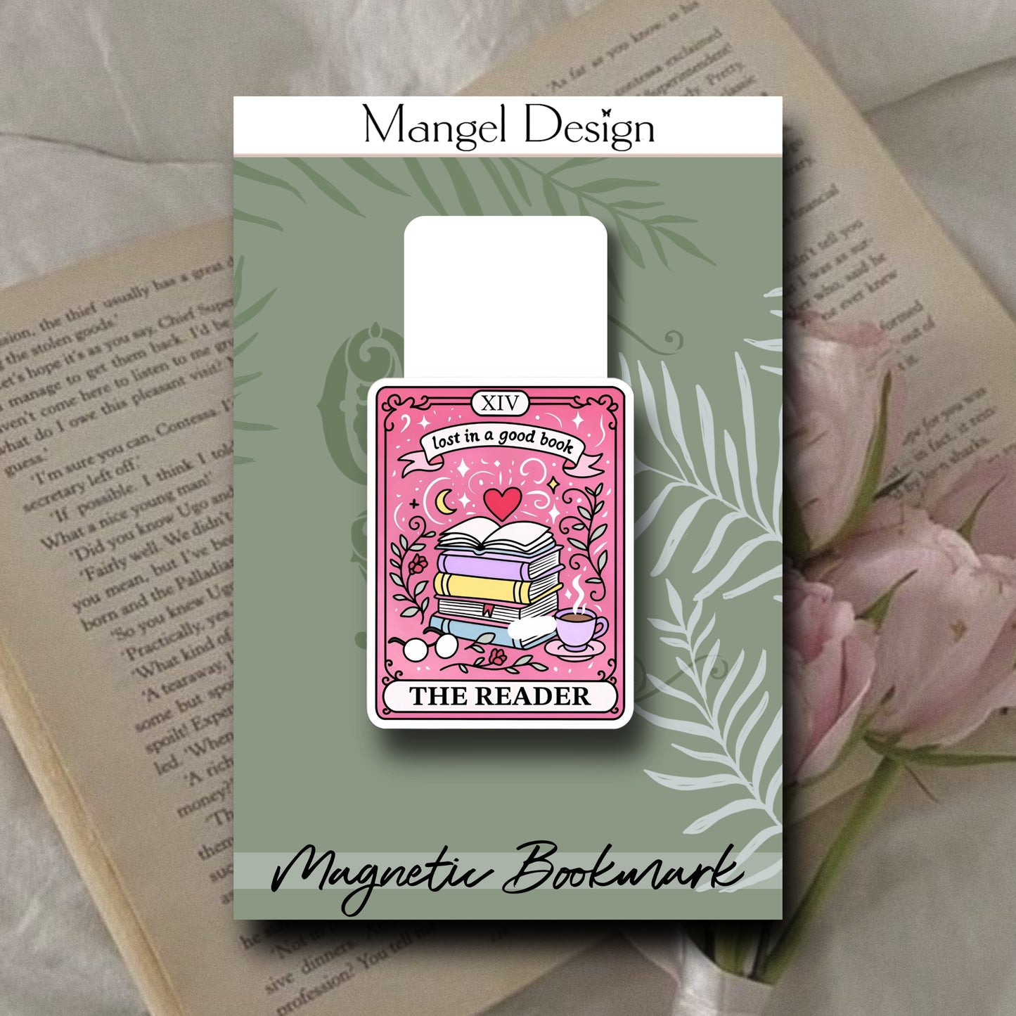 Tarot Lost In A Good Book Magnetic Bookmark