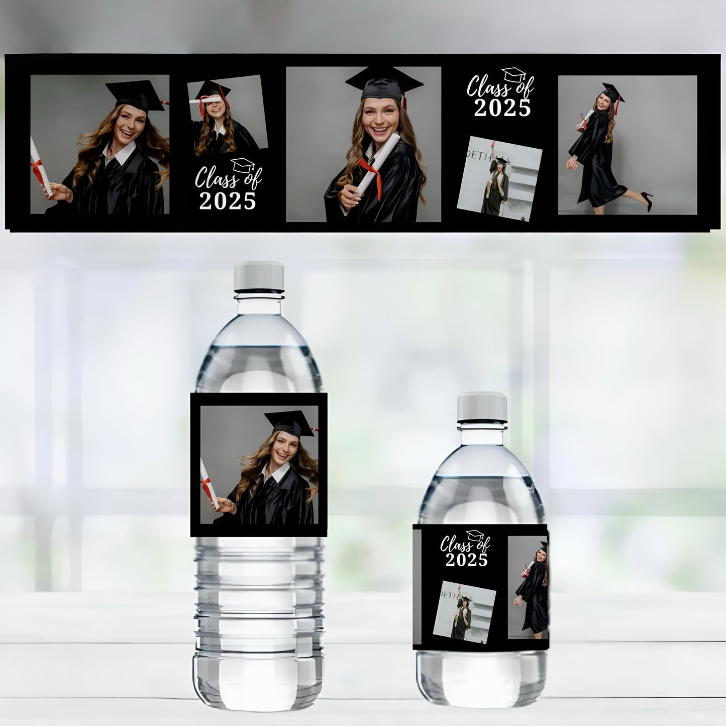 Custom Grad Water Labels