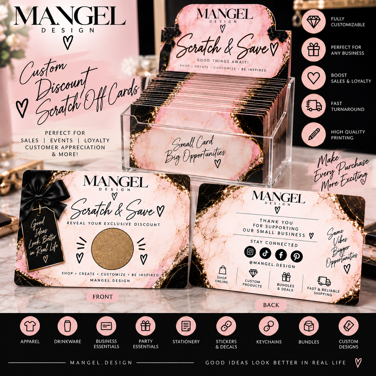 Custom Discount Scratch Off Cards