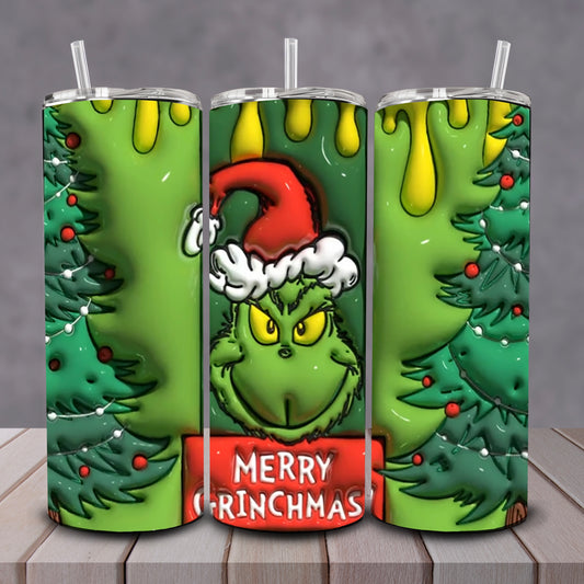 3D Grinch & Tree Tumbler