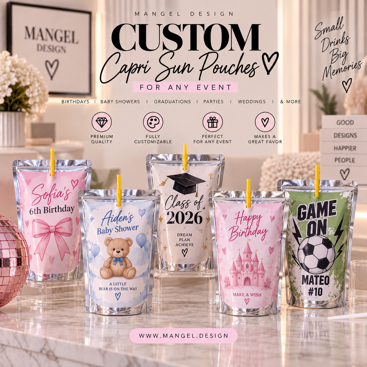 Custom Pouch Drink Labels