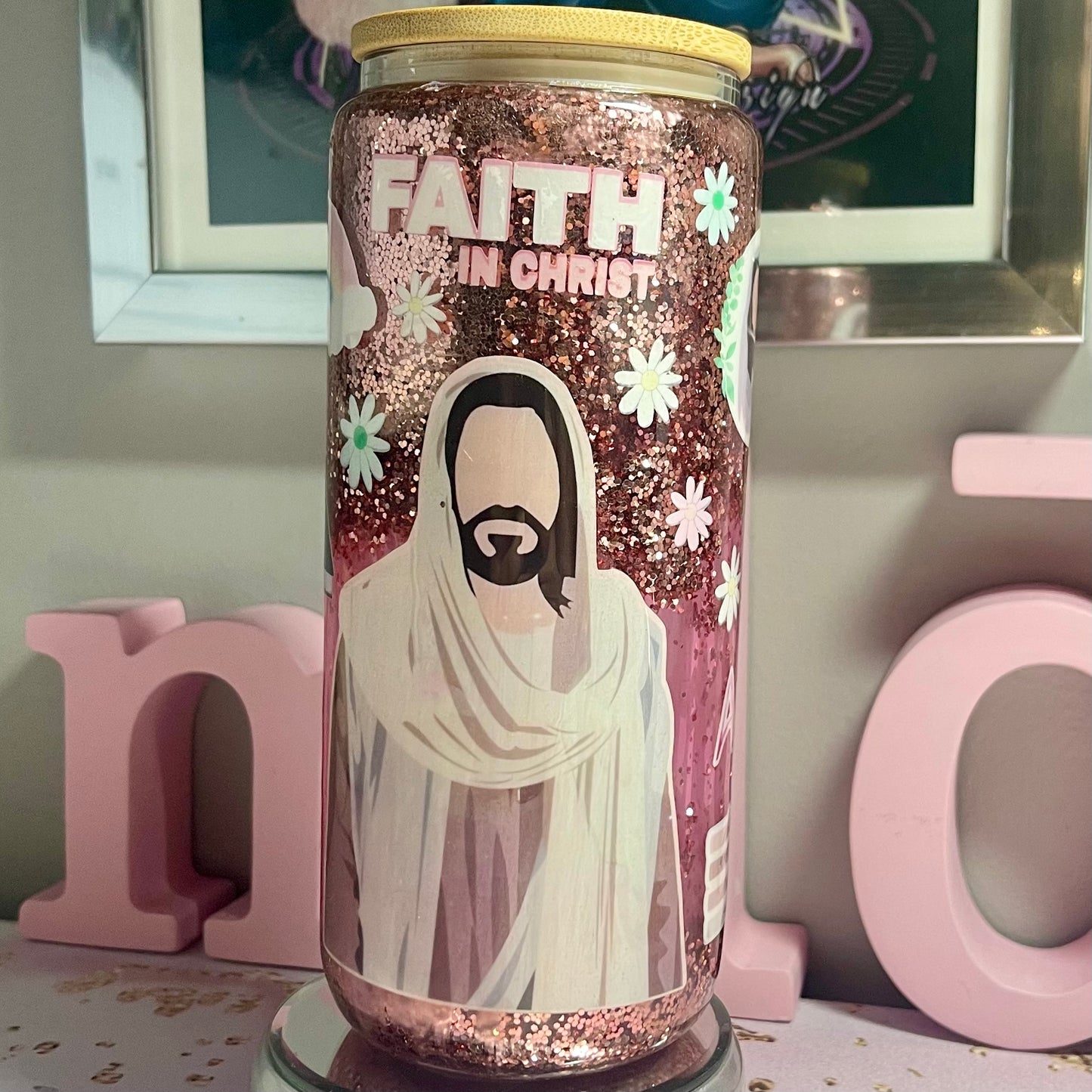 Faith Snow Globe Soda Can