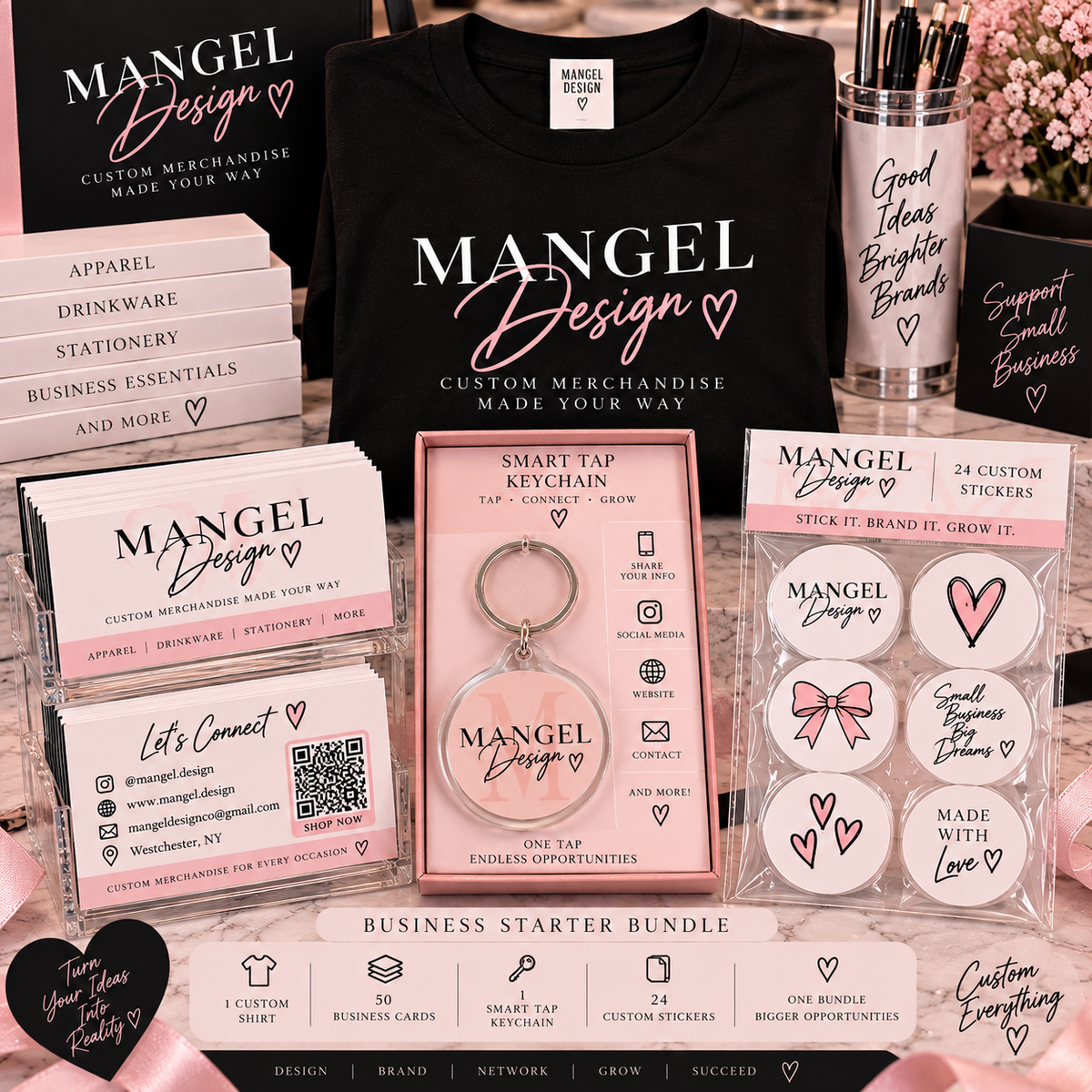 Starter Business Bundle — 50 Cards + 1 Shirt + 1 Smart Tap + 24Stickers