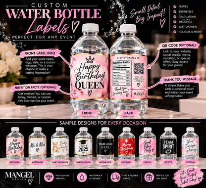 Custom Water Labels