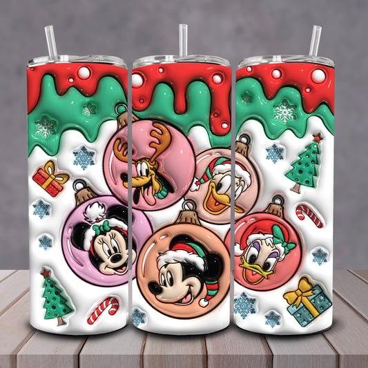 3D Mickey + Friends Ornaments Tumbler