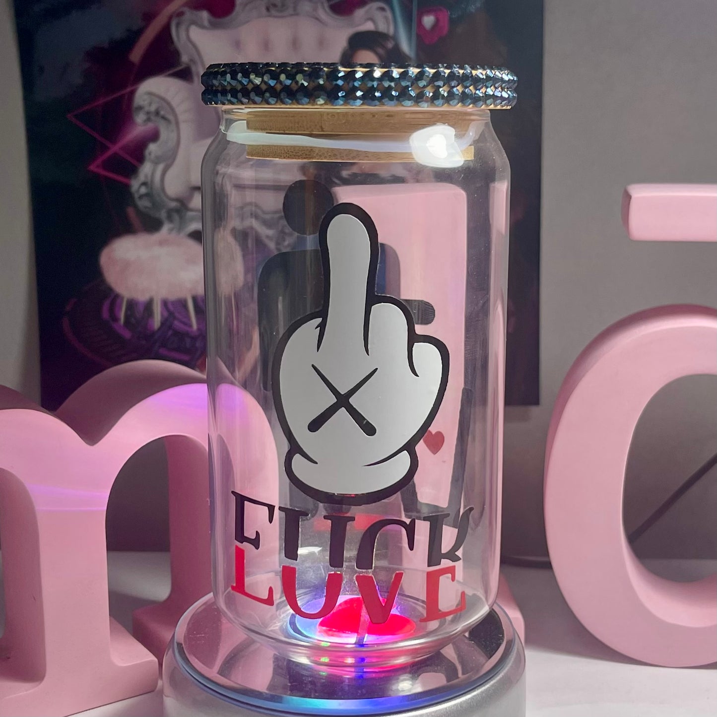 Fuck Love Soda Can Cup