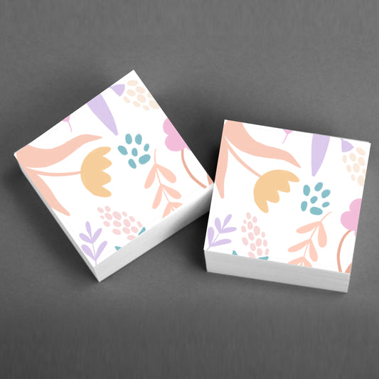Pastel Flowers Sticky Notes