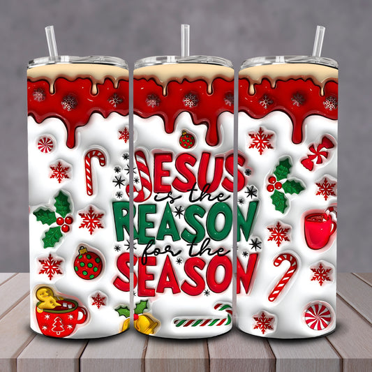 3D Jesus Is The Reason Tumbler