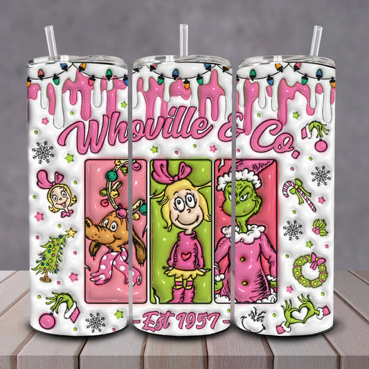 3D Whoville & Co. Tumbler
