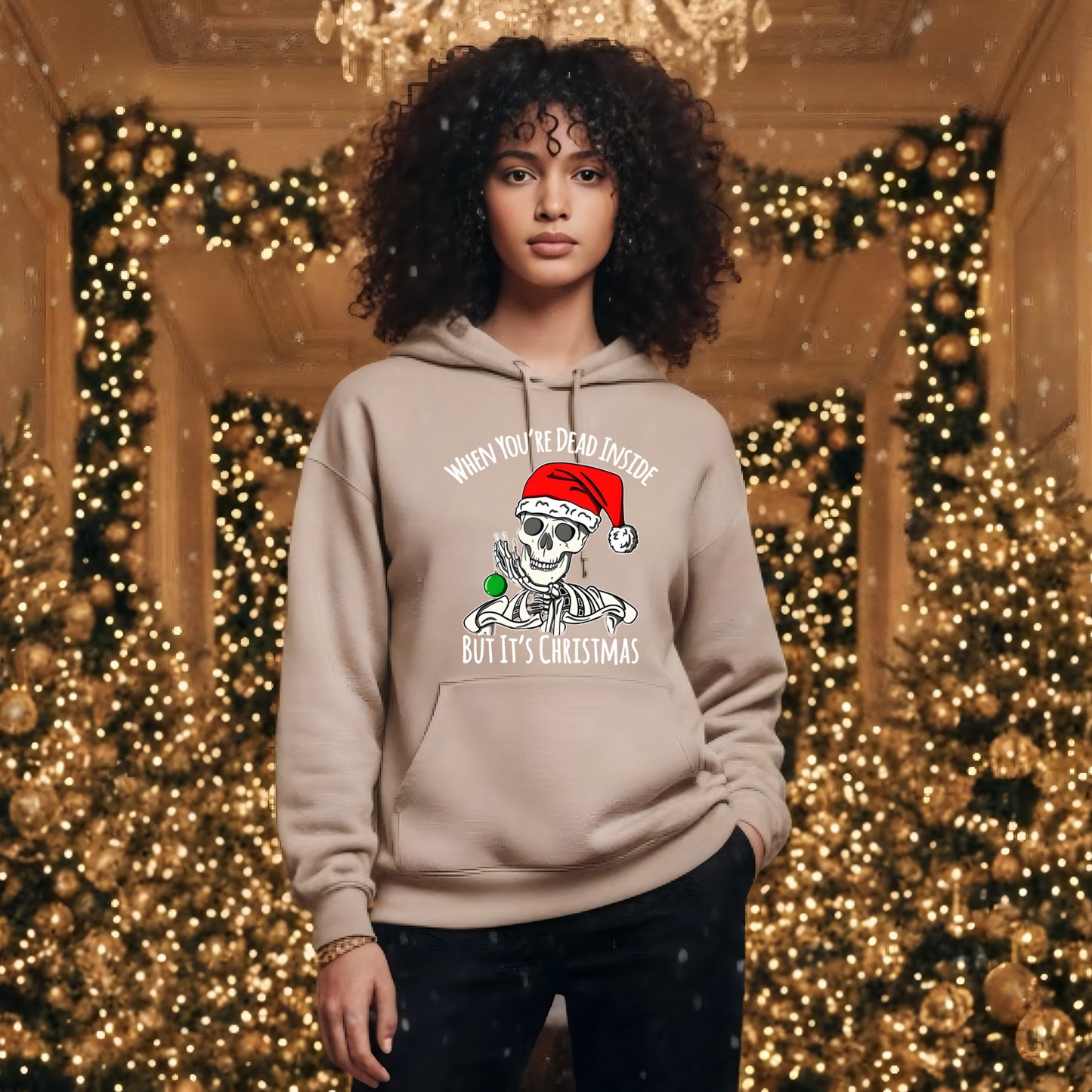 Cheery Skull But It’s Christmas