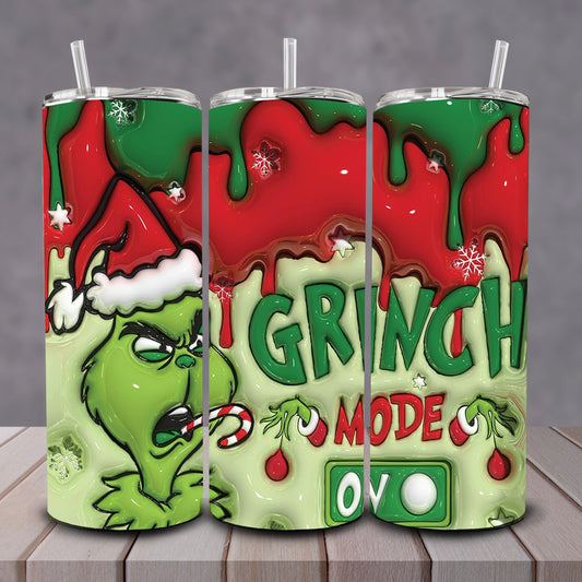 3D Grinch Mode On Tumbler
