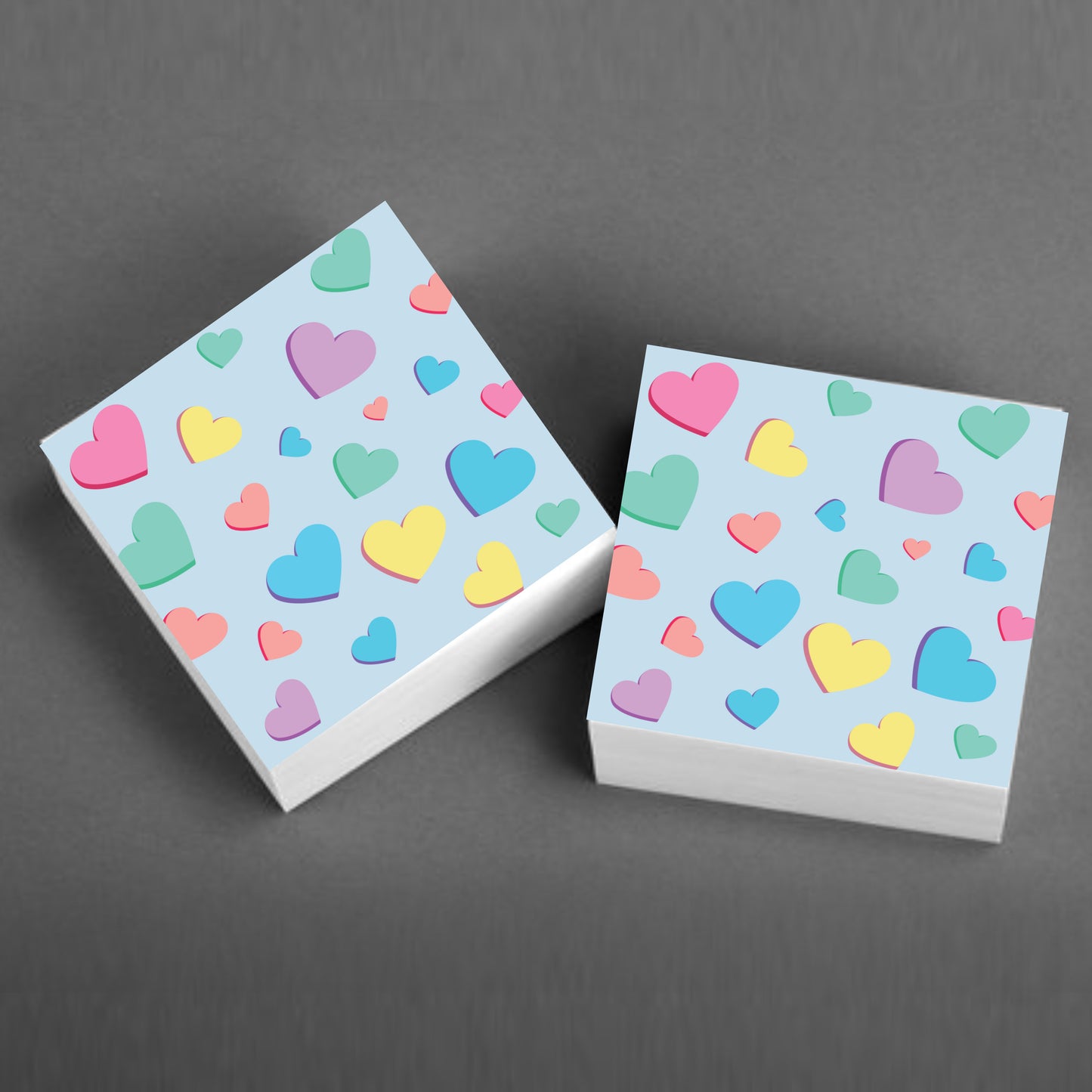 Rainbow Hearts Sticky Notes