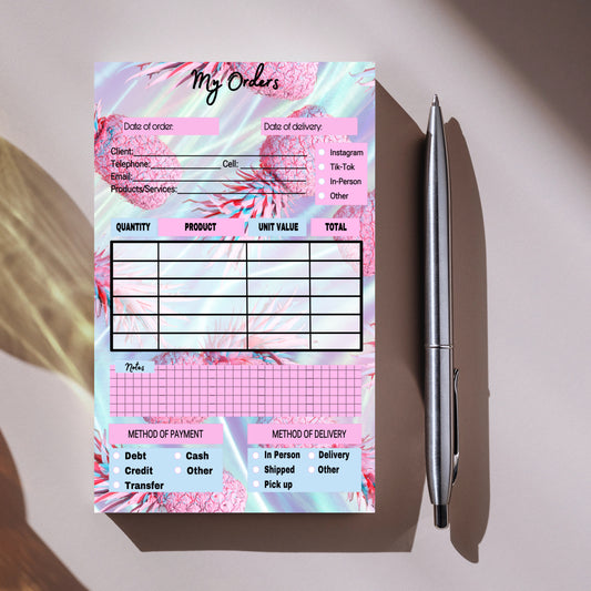 Pineapples Order Notepad