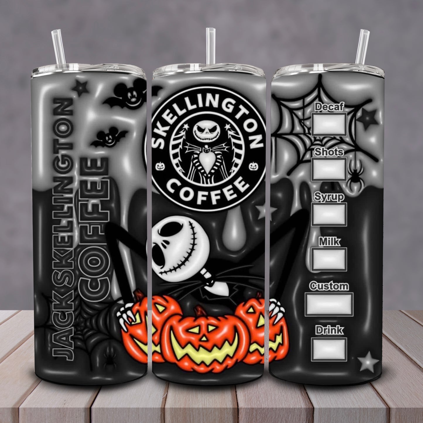 Black On Black Jack Tumbler