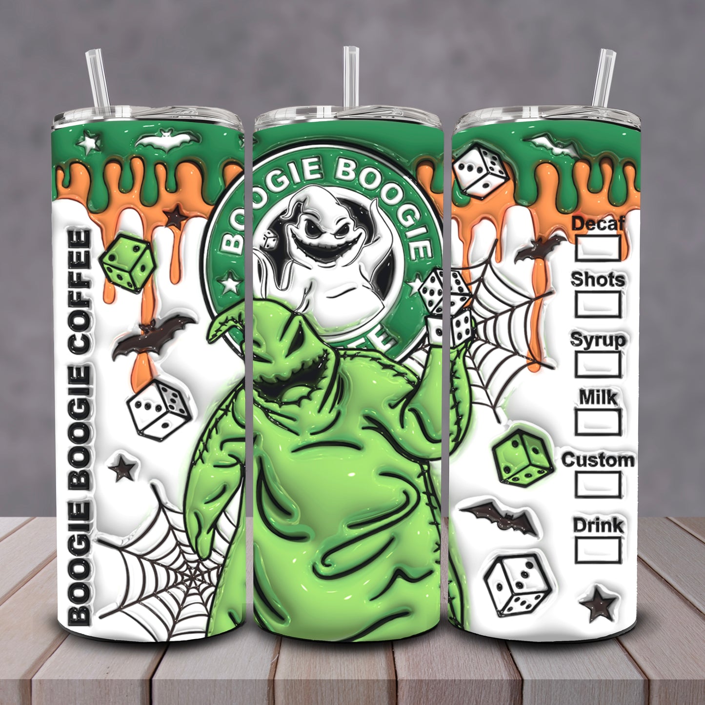 3D Oogie Boogie Tumbler