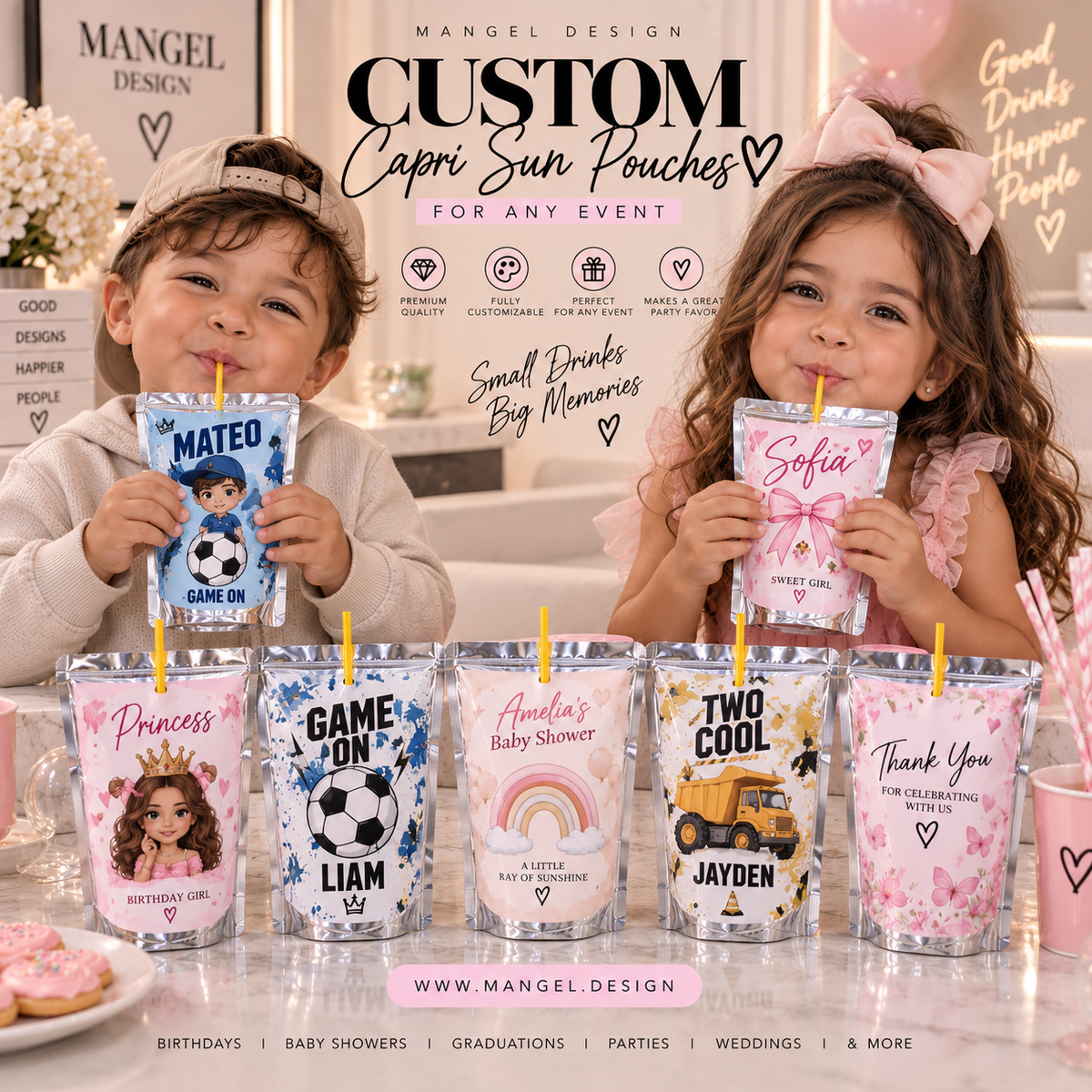 Custom Pouch Drink Labels