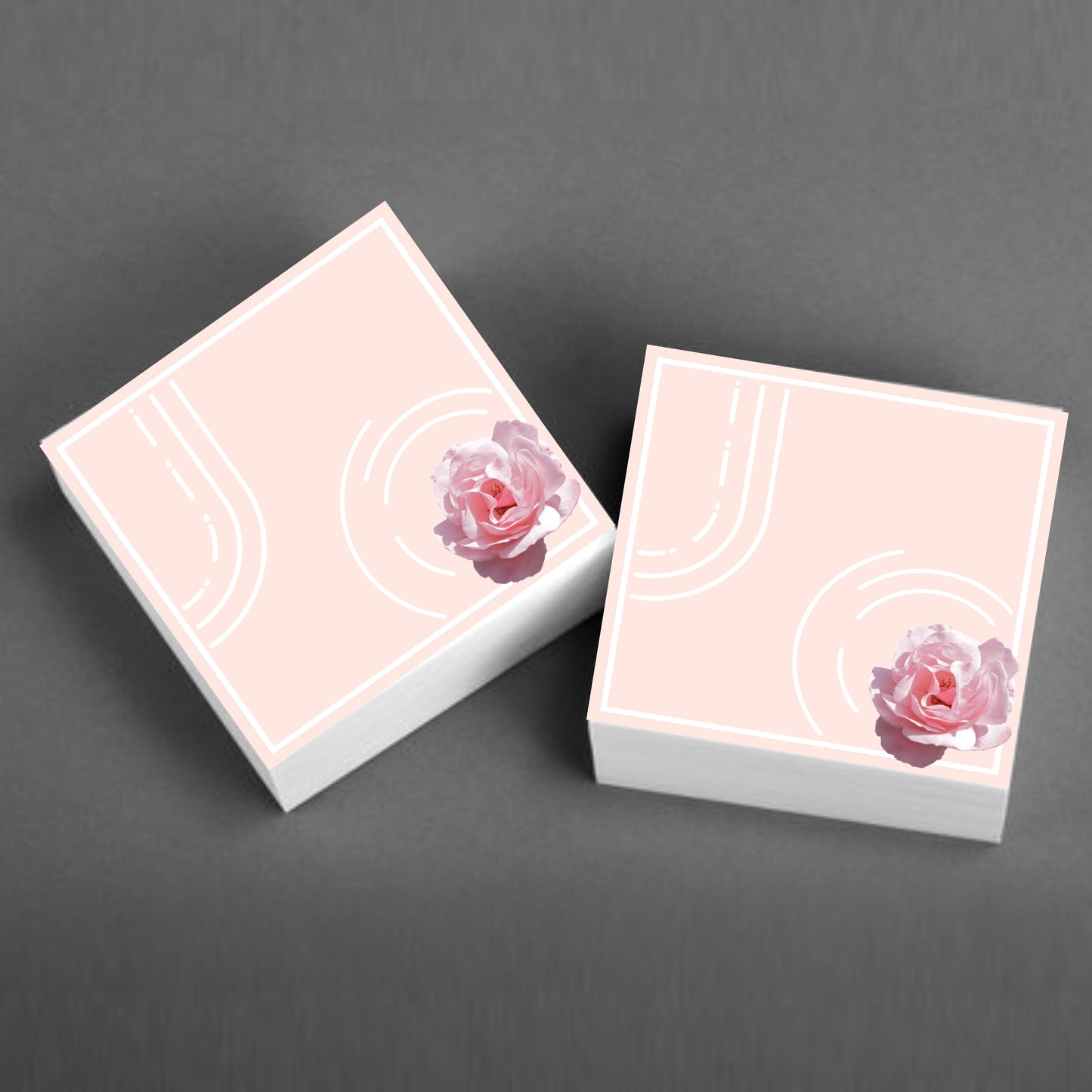 Peach Rose Sticky Notes