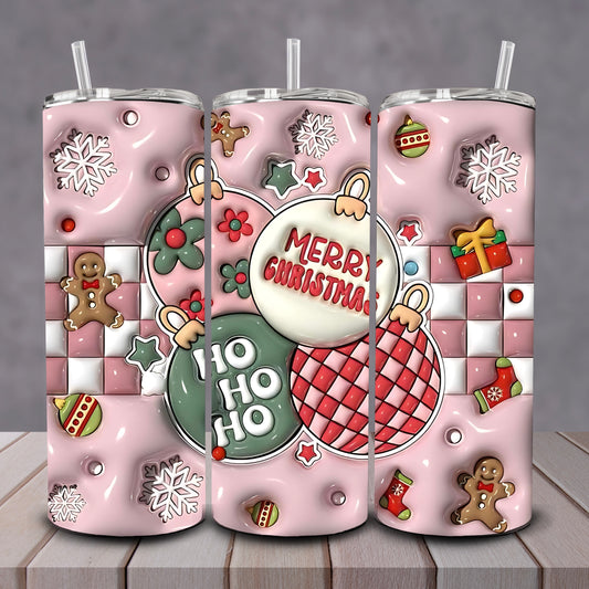 3D Christmas Ornament Tumbler