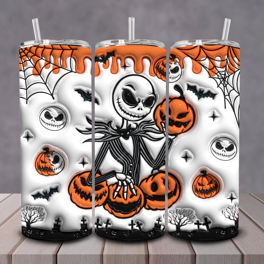 3D Pumkin Jack Tumbler