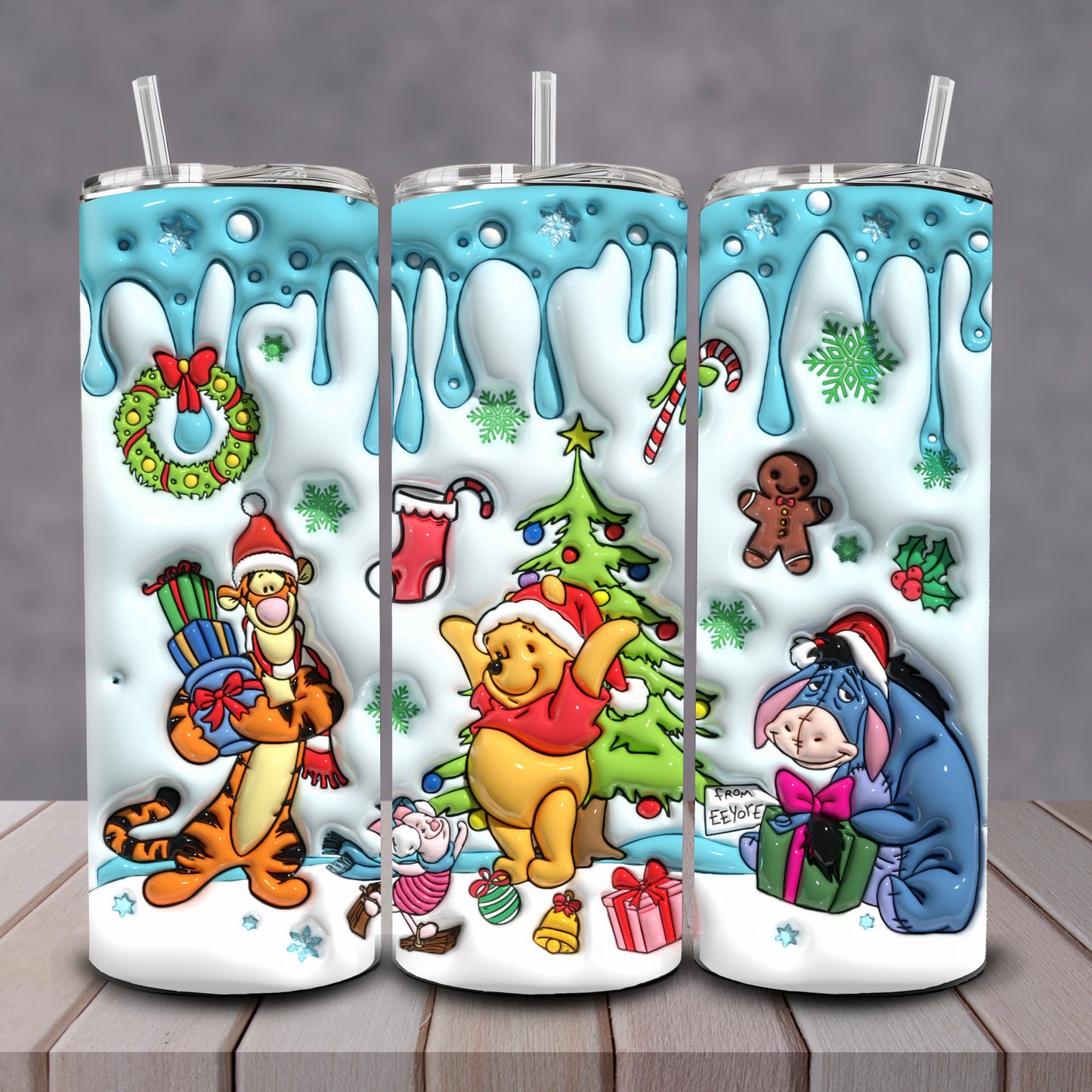 3D Pooh & Friends Tumbler
