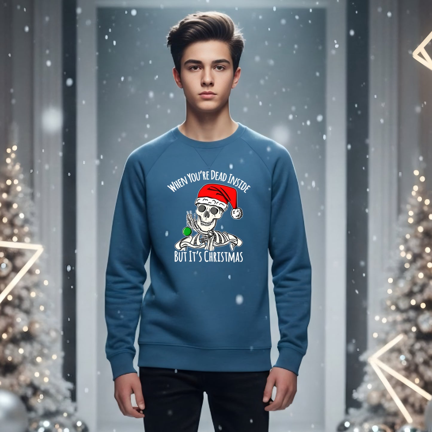 Cheery Skull But It’s Christmas